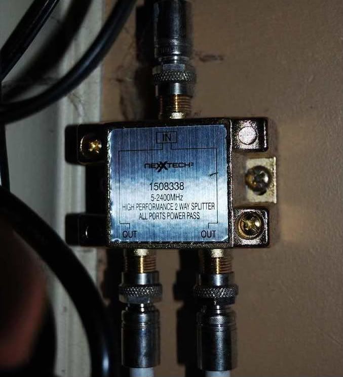 Will a coaxial splitter affect network speed?